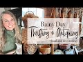 Rainy day thrifting and antiquing  thrift and antique haul  2024