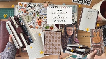 2026 journal and planner ecosystem| A5 Stalogy | forest planner | Planner Monkey Co Freely Planned