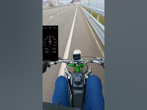 Максимальная скорость питбайка 125 - YouTube