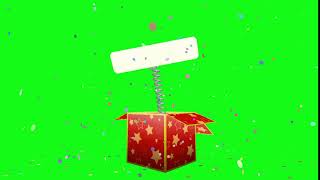 Gift Box 3D Green Screen 4K|Happy Birthday Gift box Animations| By My Chroma Key VFX Graphics