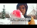 ES CAMPUR DARI SALJU RASANYA ENAK || HUJAN SALJU LAGI JALANAN KOTA JADI LICIN