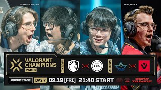 VALORANT Champions Paris — Group Stage Day 7