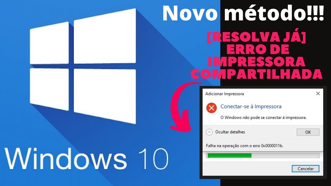 (RESOLVIDO) 0x0000011b impressora compartilhada Windows 10, 8.1 E 11 método definitivo ATUALIZ. 2024