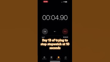 (Typo: day seven) Day SEVEN of trying to stop stopwatch at 10 seconds