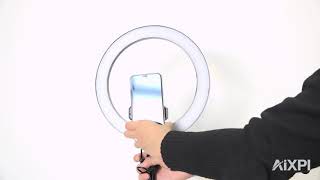 [NEW] AIXPI L218 10 Inch Ring Light with Tripod, Phone Holder & Bluetooth Assemble Guide