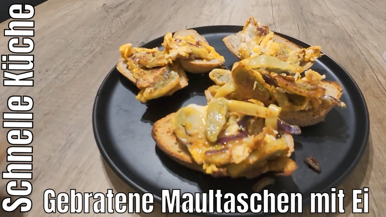 Schnelle Küche: Gebratene Maultaschen mit Ei