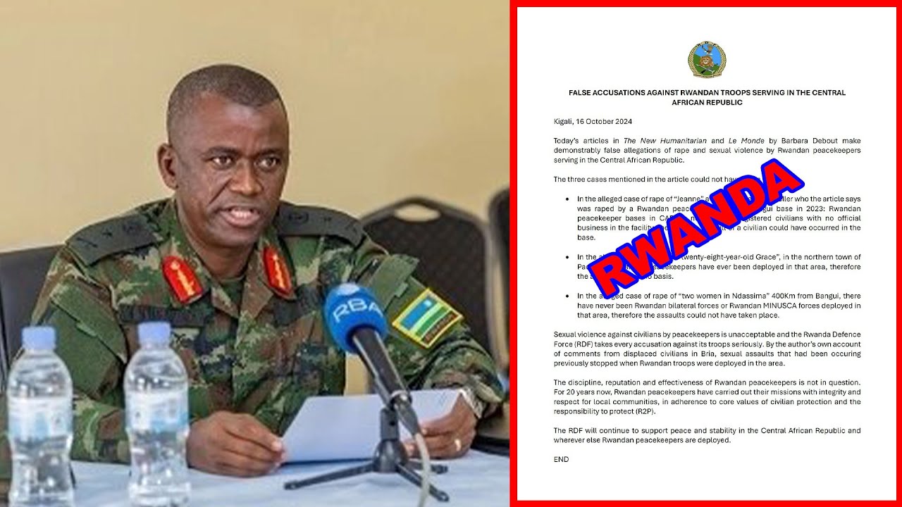 Itangazo Rdf RDF ISOHOYE ITANGAZO RY'UBURAKARI NYUMA Y'IBINYOMA BYASHINJWE INGABO ...