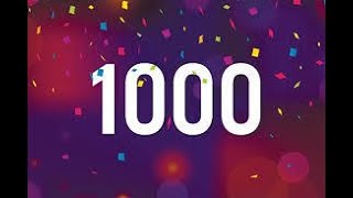 شكرا من القلب علي 1000 مشترك