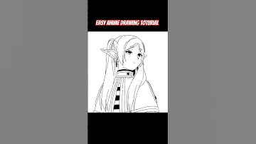 HOW TO DRAW frieren drawing step by step easy BEGINNER TUTORIAL