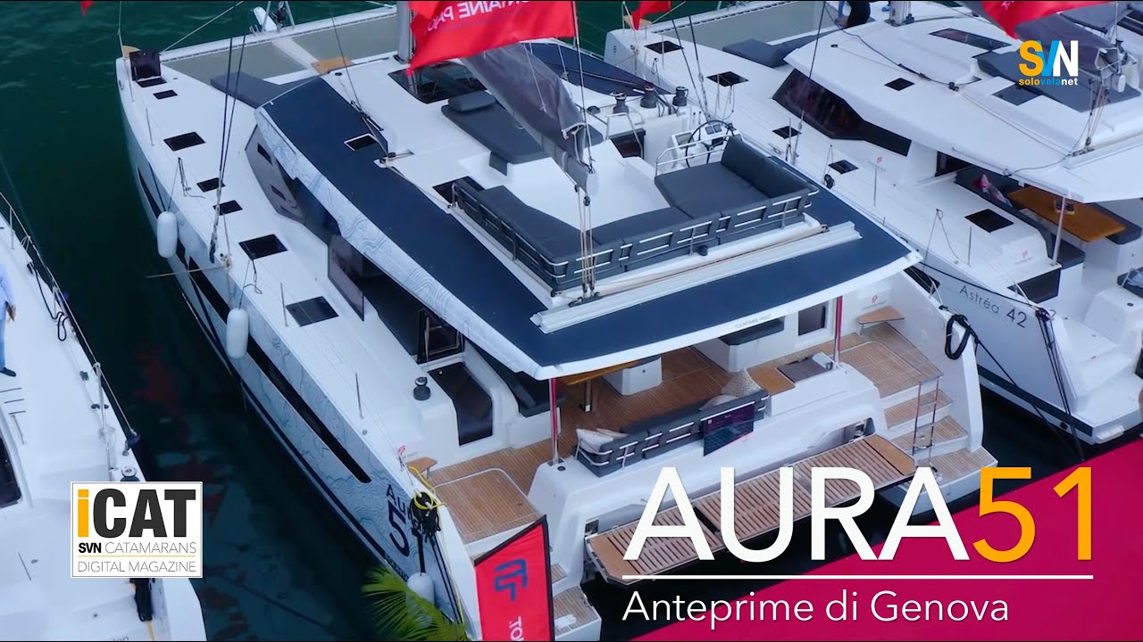 Aura 51 il catamarano della Fountaine Pajot - Nautico Genova 2022