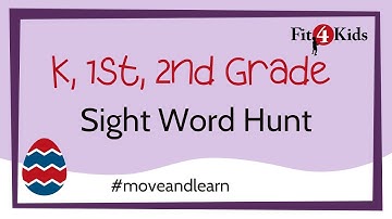 Kindergarten, 1st, & 2nd Grade Reading - Sight Word Egg Hunt - WI