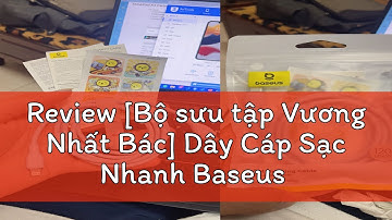 Review [Bộ sưu tập Vương Nhất Bác] Dây Cáp Sạc Nhanh Baseus Pudding Series 20W Type-C Dành Cho iP H