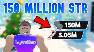 💪🍬💪[5x Winter] Strongman Simulator - Roblox