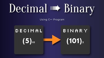 Convert Decimal Number To Binary Number Using C++ Program