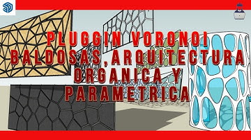 VORONOI SKETCHUP TUTORIAL, TO CREATE TILES, ORGANIC AND PARAMETRIC ARCHITECTURE!!!