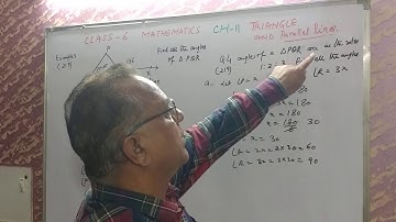 class 6 Mathematics chapter 11 triangle and parallel lines L2