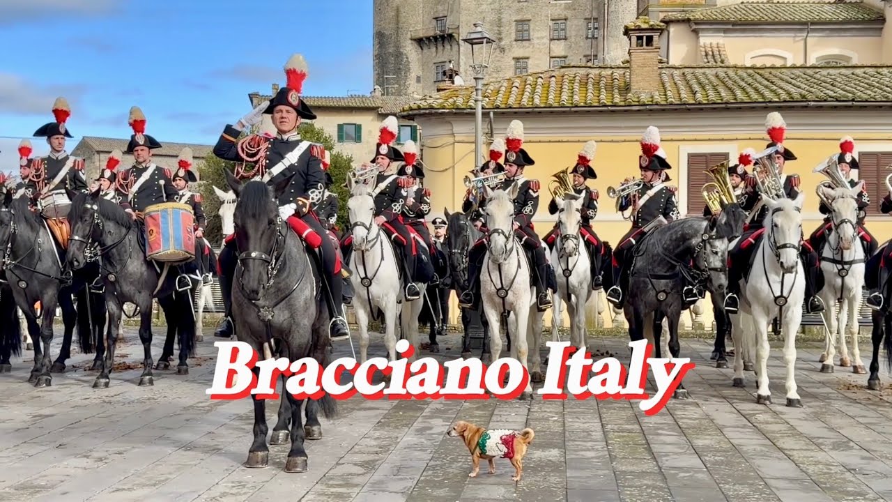 Fanfara Carabinieri a Cavallo | Festa di Sant’Antonio | Bracciano, Italy 🇮🇹 
