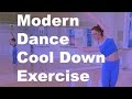 Cool down exercise stretches from dance class Modern Dance Workout