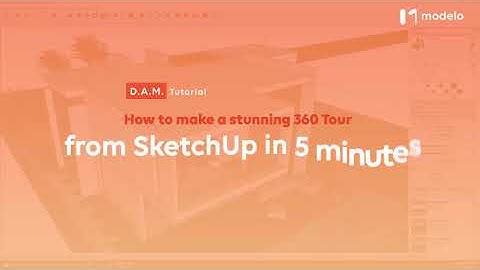 How to generate a 360 tours from your SkethUp model in seconds with Modelo?