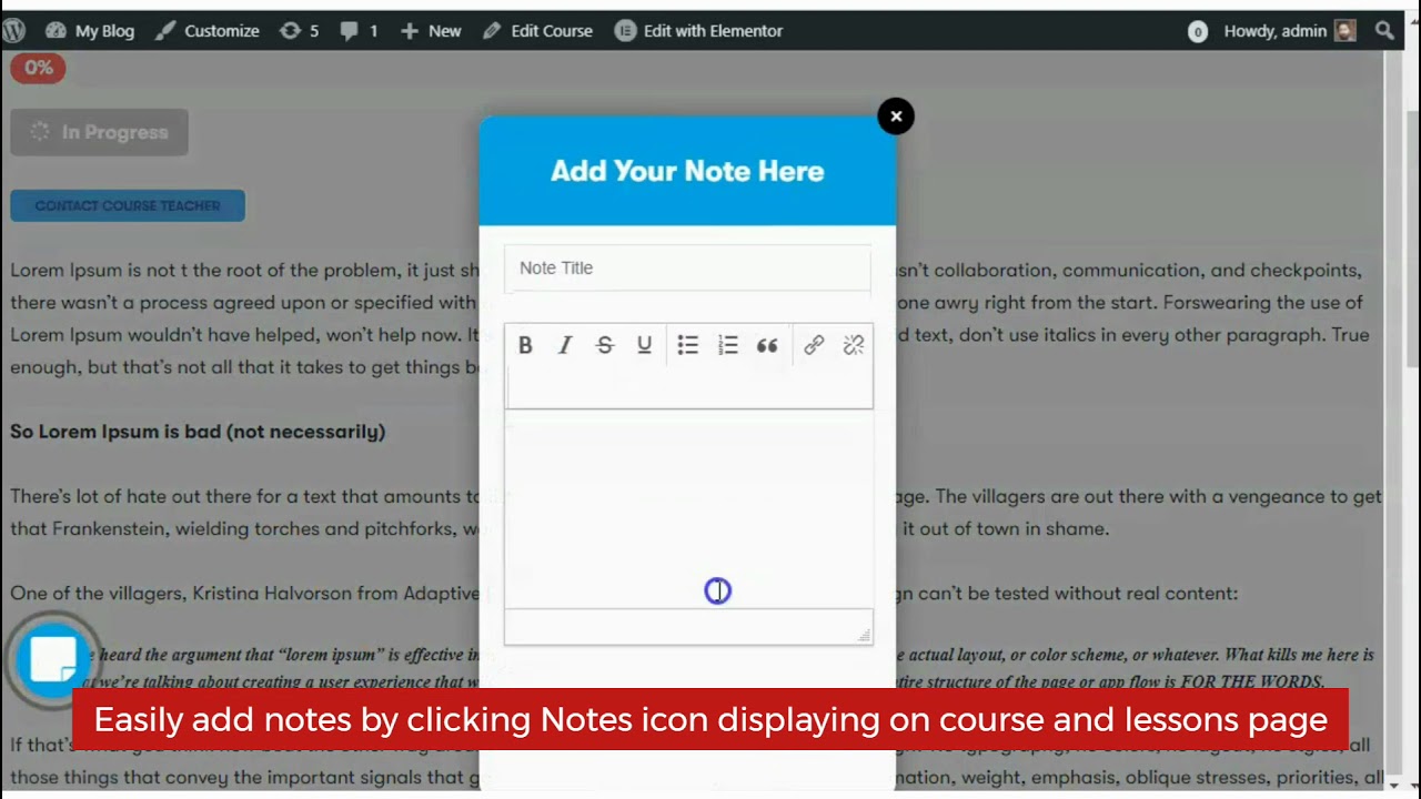 Note Lms Integrate LMS Notes to Sensei LMS Plugin to Create Real-Time Notes for ...
