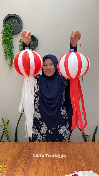 DIY Lampion 17 agustus ! Lampion merah putih #lampionkertas #agustus #17agustus #plasticbottlecraft
