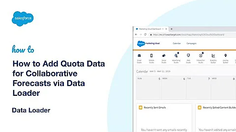 How to Add Quota Data for Collaborative Forecasts via Data Loader