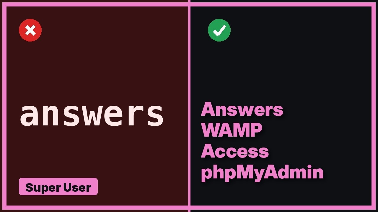 Can not access phpmyadmin - YouTube