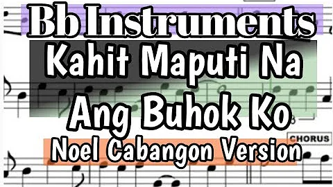 Kahit Maputi Na Ang Buhok Ko Tenor Soprano Clarinet Trumpet Sheet Music Backing Track Play Along