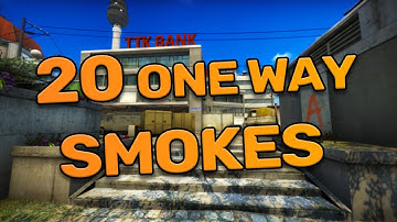 20 BEST ONE WAY SMOKES OVERPASS - CS:GO 2020