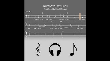 Thumbnail of #Shorts: Lied: Kumbaya, my Lord (Spiritual, Gospel / Melodie, Akkorde, Noten,Text)