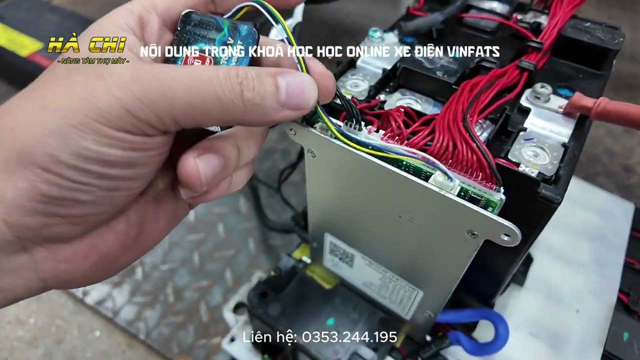 Thay BMS JK cho pin LFP và lắp mạch giải mã pin Vinfast #Nguyễn Văn Hà #vinfast