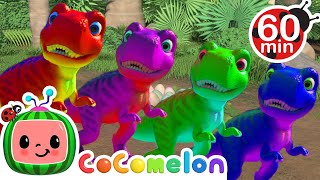 Rainbow Colors Dinosaur Song with Surprise Eggs | CoComelon Nursery Rhymes & Kids Songs