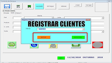 Formulário VBA de Registro de Clientes - Controle de Estoque com Excel - Aula 86