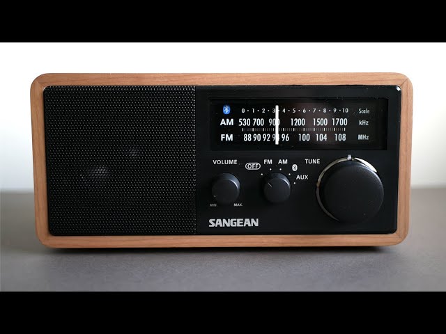 Sangean WR-16 AM/FM/Bluetooth Wooden Cabinet Radio with USB