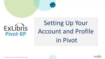 Setting Up Your Account and Profile in Pivot-RP