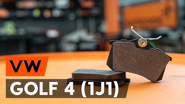 How to replace rear brake pads on a VW GOLF 4 (1J1) [AUTODOC TUTORIAL]