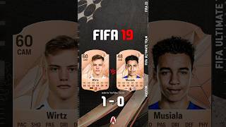 Wirtz VS Musiala FIFA EVOLUTION #fc25 #fifa #cardfifa #shorts #austor