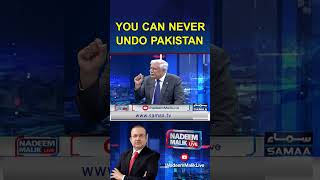 YOU CAN NEVER UNDO PAKISTAN | Samaa TV | Nadeem Malik Live