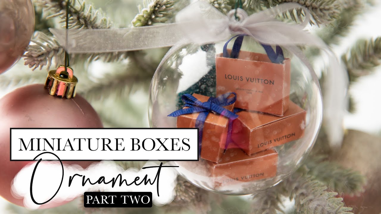 Miniature boxes ornament assembly tutorial - part 2 