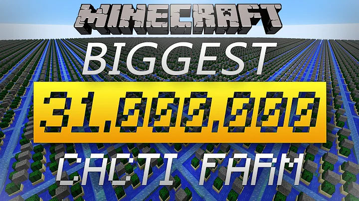 [31.000.000+] The Biggest Cactus Farm in Minecraft You've EVER seen! It's Amazing! 4K