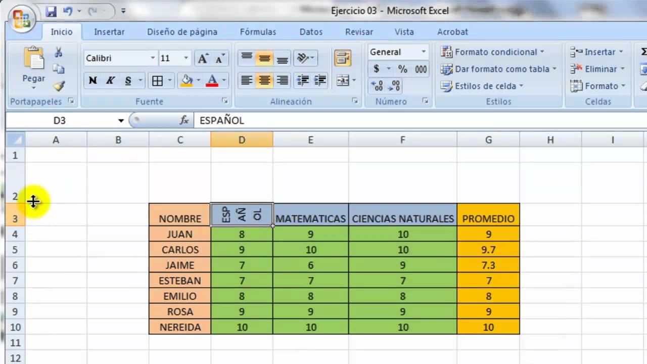 Dividir celda en dos excel