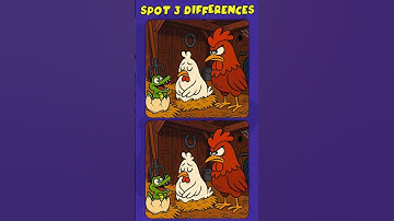 Spot the differences #267 : Can You Beat All 3 !? (A Bit Tricky) #short #findthedifference #shorts