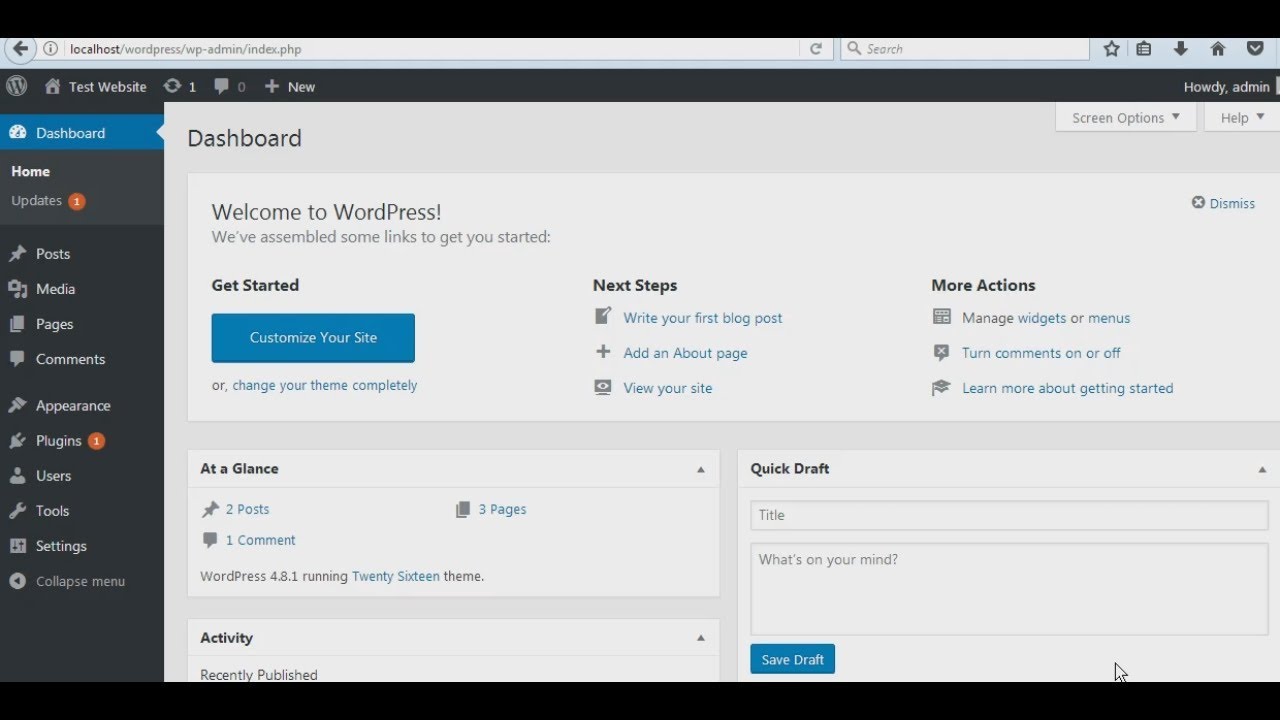 Set Wordpress Urls Wordpress Homepage YouTube