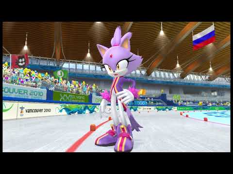 Mario Sonic At The Olympic Winter Games Speed Skating 500m Blaze