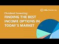 Dividend investing finding the best income options in todays market  col investor summit 2023