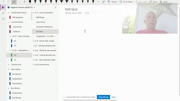 Exit Quizzes on OneNote
