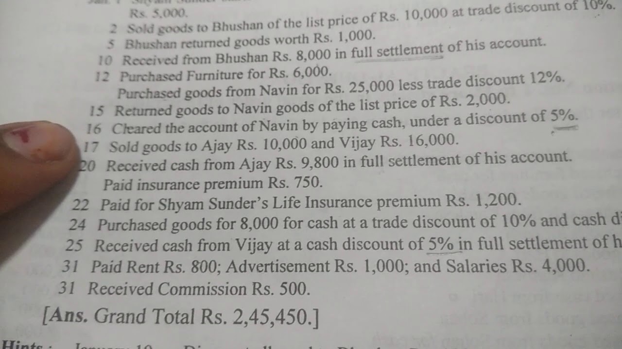 Questions answers of journal entry (DK Goel) YouTube