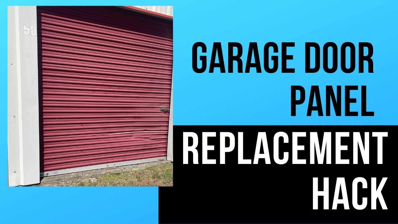 Garage door panel replacement