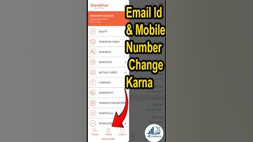 How To Change Mobile number & Gmail Id In Sharekhan Mobile Application |#sharekhanapp  #abfinance