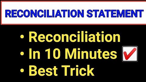 Reconciliation Of Cost And Financial Statement - Very Easy Trick